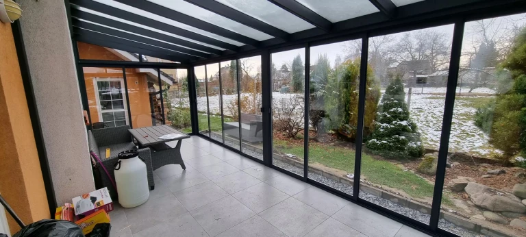 Aluminium pergola ROBUST + glazing STANDARD - Klášterec