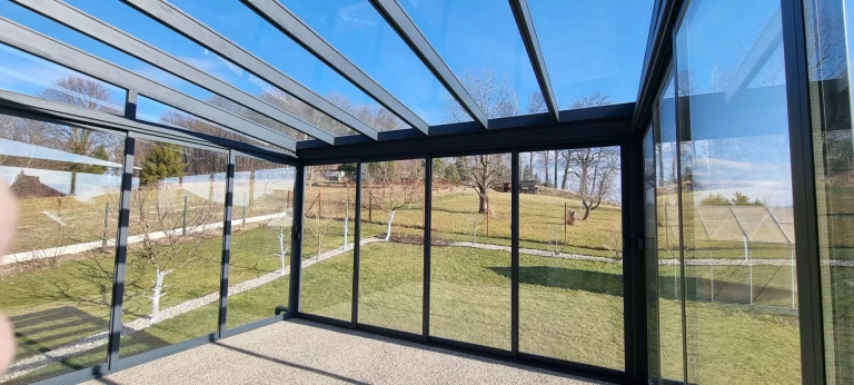 Aluminium pergola ROBUST + glazing STANDARD - Hošťalovice